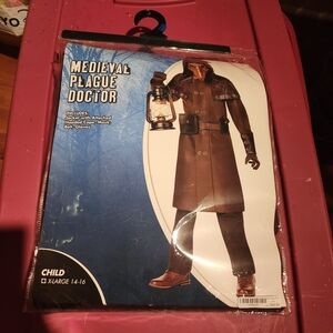 Medieval Plague Doctor Costume for Kids - Brown